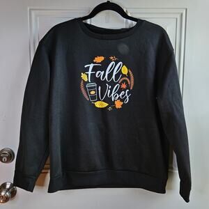 Shein Black Sweater Fall VIBES SIze Large Fleece Lined Casual Comfortable